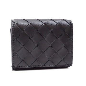 BOTTEGA VENETA Tri-fold Wallet for Women, Black Leather, 719424 8425 042130