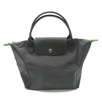 LONGCHAMP Le Pliage Green S Top Handbag Gray Graphite recycled polyamide canvas L1621919P66