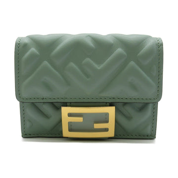 FENDI Tri-fold wallet Green Mint green leather 8M0395AAJDF03HW