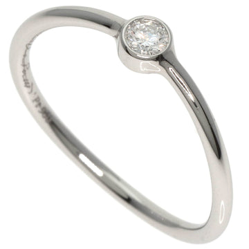 TIFFANY Wave Single Row 1P Diamond Ring, Platinum PT950, Women's, &Co.