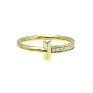 TIFFANY T One Narrow Diamond Ring Yellow Gold [18K] Fashion Diamond Band Ring Gold