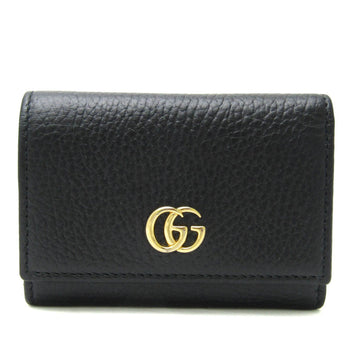 GUCCI PETITE MARMONT 644407 Women's Leather Wallet [tri-fold] Black