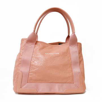BALENCIAGA Navy Hippo Handbag Leather Pink Women's  BRB01000000002849