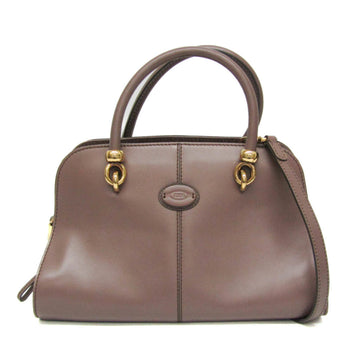 TOD'S SELLA XBWAL0H0200W00C420 Women's Leather Handbag,Shoulder Bag Purple Brown