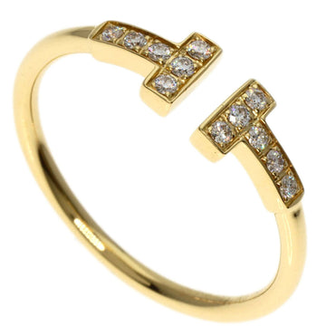 TIFFANY T-wire diamond ring, 18k yellow gold, for women, &Co.