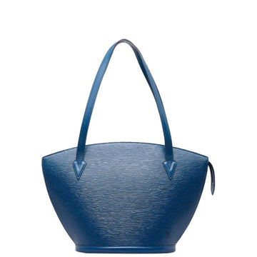 LOUIS VUITTON Epi Saint Jacques Tote Bag Shoulder M52265 Toledo Blue Leather Women's