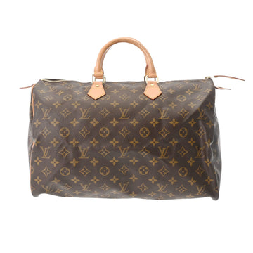 LOUIS VUITTON Monogram Speedy 40 Brown M41522 Women's Canvas Handbag