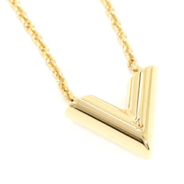 LOUIS VUITTON Necklace Essential V Women's Gold LV Top Chain M61083  T4989-r