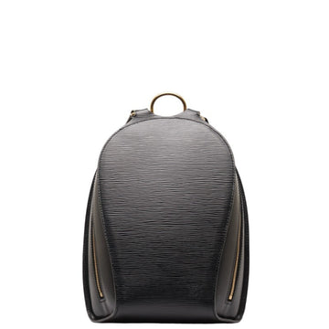 LOUIS VUITTON Epi Mabillon Backpack M52232 Noir Black Leather Women's