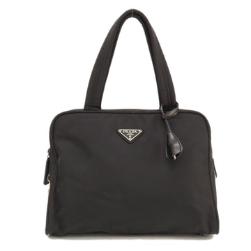 PRADA metal handbag nylon material women's