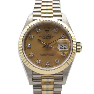 ROLEX Datejust 10P diamond number 9 Wrist Watch 69179G BIC Mechanical Automatic Gold CH/QP/Toridoll K18WG[WhiteGold 69179G BIC