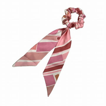 HERMES Bella Scrunchie Hair Tie Pink Accessory Women