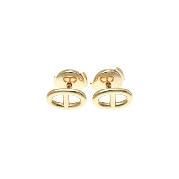 HERMES Chaine D'Ancre No Stone Pink Gold [18K] Stud Earrings Pink Gold