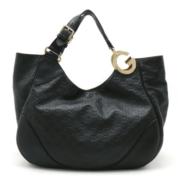 GUCCIssima Tote Bag Shoulder Leather Black 203504