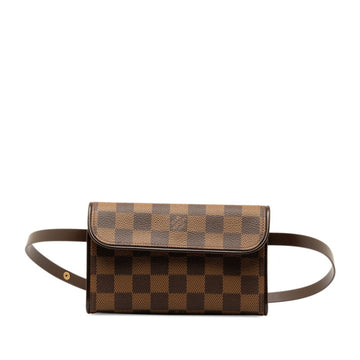 LOUIS VUITTON Monogram Pochette Florentine Special Order Waist Bag Shoulder N51857 Brown PVC Leather Women's