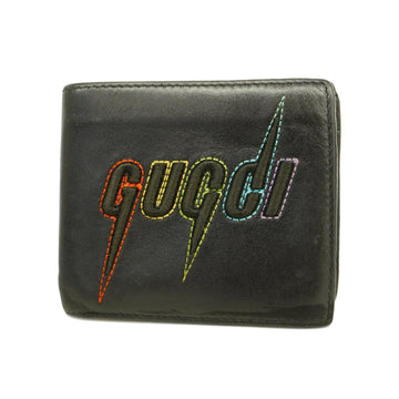 GUCCI wallet 598252 525040 leather black men's