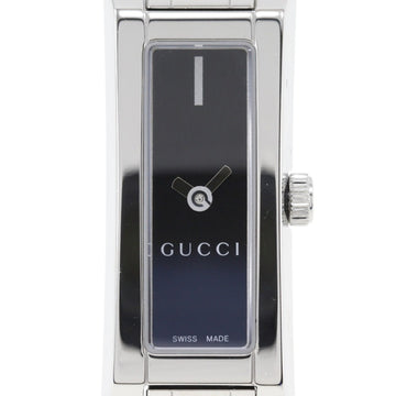 GUCCI Watch 110 Stainless Steel Quartz Analog Display Black Dial Ladies I120224017