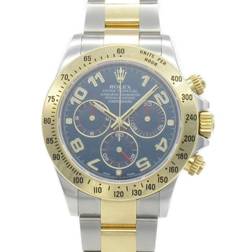 ROLEX Daytona Random Number Wrist Watch Watch Wrist Watch 116523 Mechanical Automatic Blue K18 [Yellow Gold] Stainle 116523