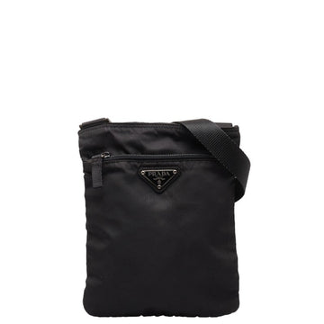 PRADA Shoulder Bag Pochette Black Nylon Women's