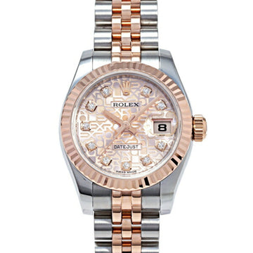 ROLEX Datejust 26 179171G Pink Dial Wristwatch for Women
