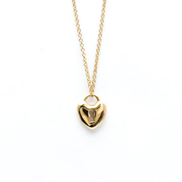 TIFFANY Heart Lock Pink Gold [18K] Women's Pendant Necklace