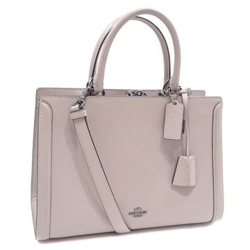 COACH Handbag Zoe Carryall Women's Gray Leather F49500 Shoulder A6047048