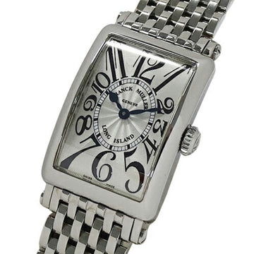FRANCK MULLER Watch Ladies Brand Long Island Quartz QZ Stainless Steel SS 902QZ Silver Square Polished