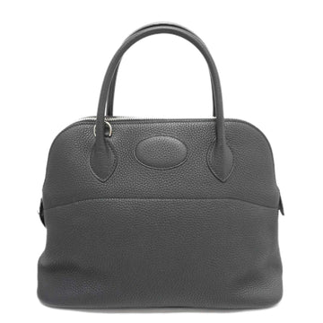 HERMES Bolide 31 Handbag Shoulder Bag Black SV Hardware Taurillon D Engraved Ladies Men's