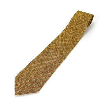 FENDI Necktie Silk Green Orange Men's