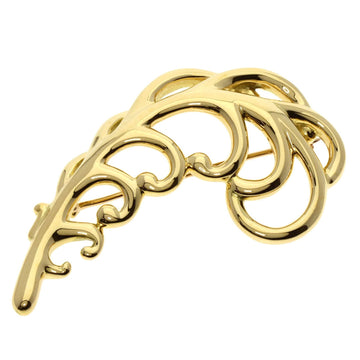 TIFFANY & Co. Paloma Picasso Leaf Motif Brooch, 18K Yellow Gold, Women's,