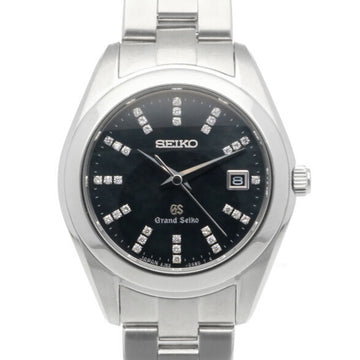 GRAND SEIKO Black Shell Watch Stainless Steel 4J52-0AB0 STGF071 Quartz Ladies  GRAND Grand Defective Item Non-Waterproof Diamond Index