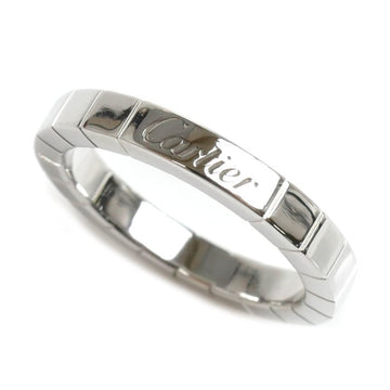 CARTIER K18WG White Gold Lanier Ring, Size 12, 52, 6.1g, Women's