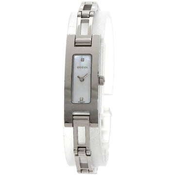 GUCCI 3900L Square Face Watch Stainless Steel/SS Ladies