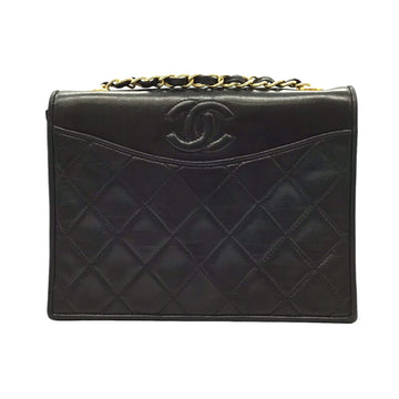 CHANEL Coco Mark Matelasse Chain Shoulder Bag Handbag Compact Box Single Women's