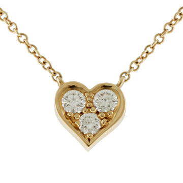 TIFFANY Sentimental Heart Diamond Necklace 18K Women's &Co.