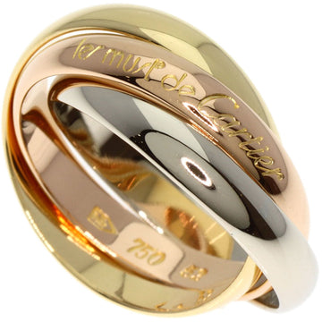 CARTIER Trinity #52 Ring, K18 Yellow Gold/K18WG/K18PG, Women's,