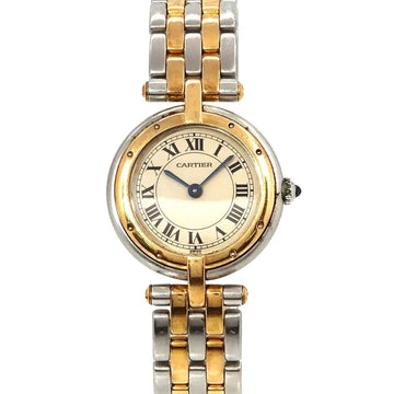 CARTIER Panthere SM 2-row combination ladies watch K18YG yellow gold quartz