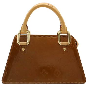 LOUIS VUITTON Monogram Vernis Forsythe Handbag Bag Patent Leather Bronze M91120