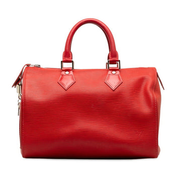 LOUIS VUITTON Epi Speedy 25 Handbag Boston Bag M43017 Castilian Red Leather Ladies