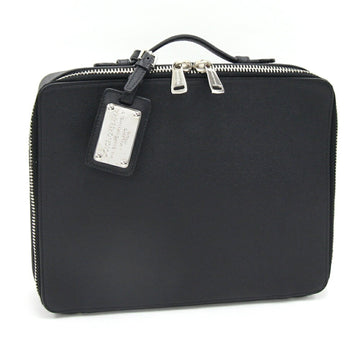 DOLCE & GABBANA handbag, black leather, second bag, black, men's DOLCE&GABBANA