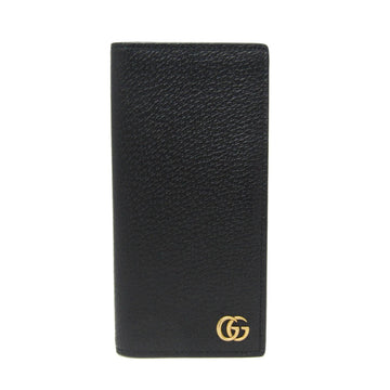 GUCCI GG Marmont 459133 Men,Women Leather Long Bill Wallet [bi-fold] Black
