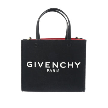 GIVENCHY G-TOTE Black/Red BB50N0B1FT-001 Women's Canvas Handbag