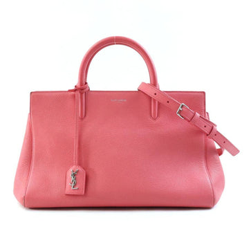 SAINT LAURENT handbag shoulder bag Cavalive Gauche leather pink silver women's e58622a