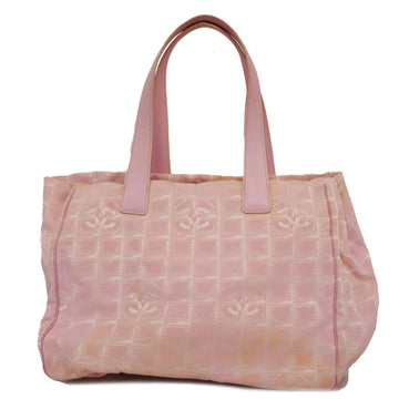 CHANEL Tote Bag New Travel Nylon Pink Women's
