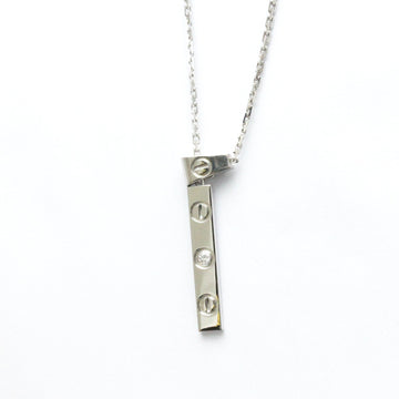 CARTIER Love Love Y Shape Necklace White Gold [18K] Diamond Men,Women Fashion Pendant Necklace [Silver]