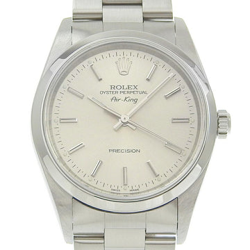ROLEX Air King Watch cal.3000 14000 Stainless Steel Automatic Silver Dial Men's