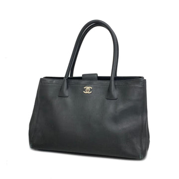 CHANEL Tote Bag Executive Leather Black Women's