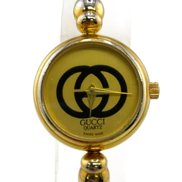 GUCCI 2047L 088-847 Old  Bangle Watch Quartz Wristwatch Gold Women's Z0006239
