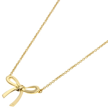 TIFFANY Bow Necklace, 18K Yellow Gold, Women's, &Co.