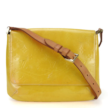 LOUIS VUITTON Shoulder Bag Thompson Street M91123 Vernis Monogram Jaune Yellow Women's